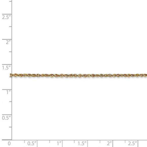 Children's 1.7mm, 14k Yellow Gold, Ropa Chain Necklace, 14 Inch